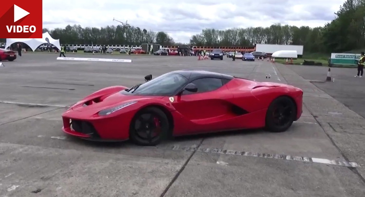  Watch What The LaFerrari Hypercar Does To A 650HP McLaren Supercar