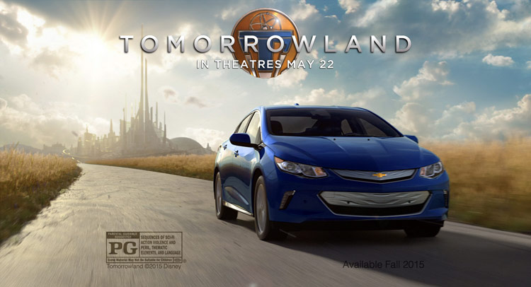  2016 Chevy Volt Will Be Featured In Disney’s Tomorrowland Movie