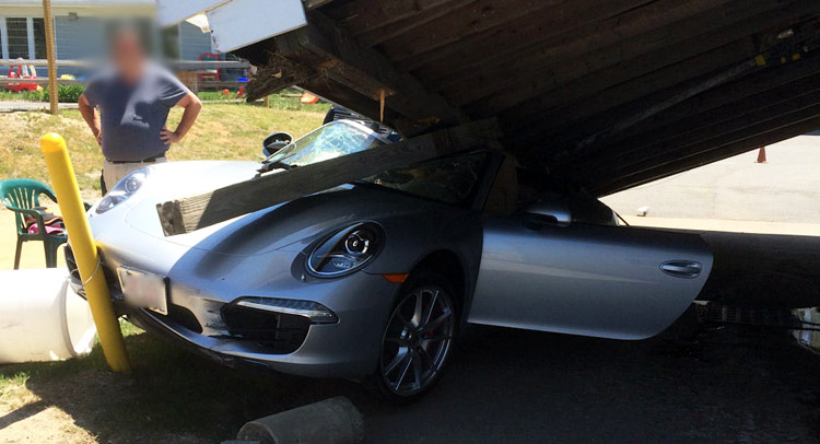  It Won’t Buff Out: Porsche 911 Crashes Into Car Wash, Gets A New Top…