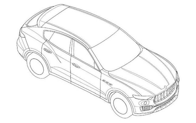  Maserati Levante Patent Drawings Surface Online