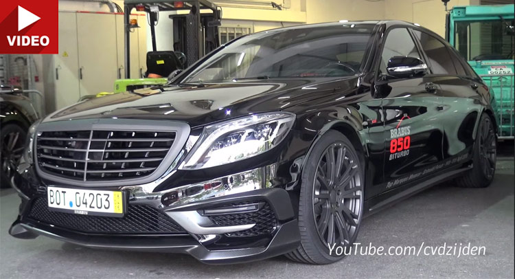  Mercedes S63 AMG-Based Brabus 850 Causes Small Earthquake in Monaco