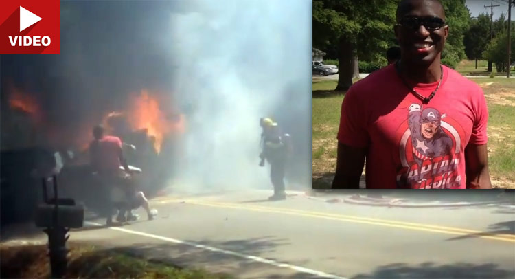  Real Life Captain America Saves Two People From Burning Car