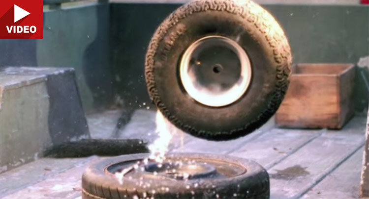  For Some Reason, Seeing This Tire Burst At Extreme Pressure Is Satisfying