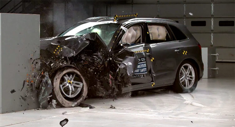  Audi Q5 Rated “Good” In IIHS Small Overlap Crash Test, Receives TSP+