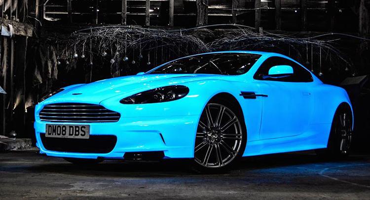  Glow In The Dark Aston Martin DBS Ready For Gumball