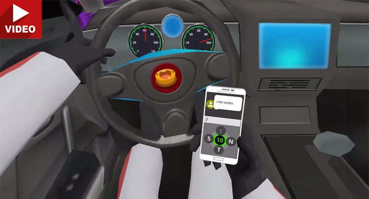  Game For Samsung Virtual Reality Set Makes You Feel Stupid For Texting While Driving