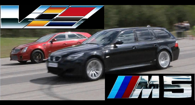  Cadillac CTS-V Wagon Challenges BMW M5 Touring E61