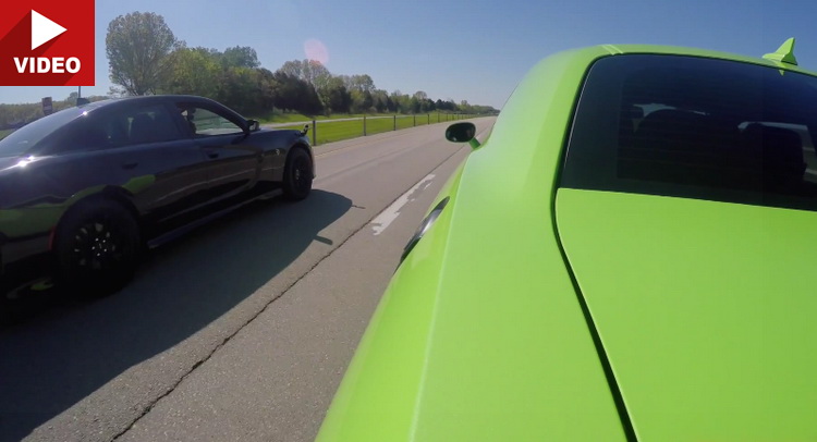  Dodge Hellcat Brothers Go Head To Head In 1,414 HP Battle