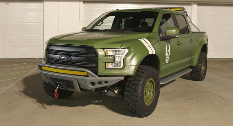  Ford F-150 Halo Sandcat Is A One-Off Truck Built For Halo 5: Guardians