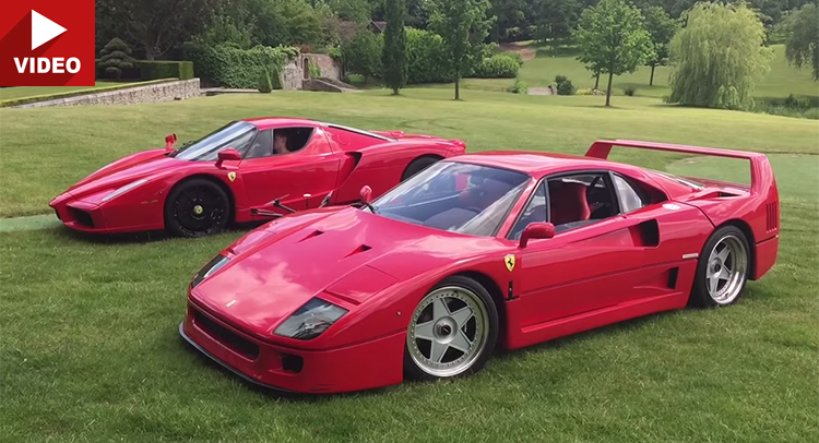  Teen Drift Slides Ferrari F40 And Enzo Around A Park