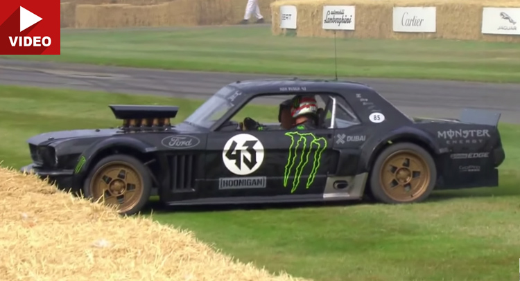  Close Call For Ken Block And Lord March At Goodwood FoS