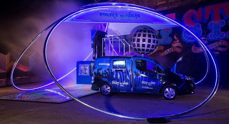  Nissan Turns e-NV200 Into Mobile Disco For UEFA Champions League Final