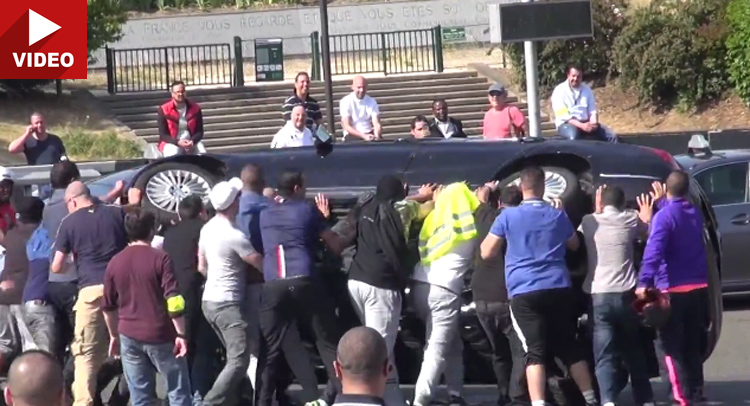  Angry French Taxi Drivers Hunt Down And Destroy Uber Cars