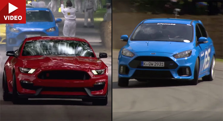  Watch Ford Focus RS And Mustang GT350R At Goodwood FoS Hillclimb