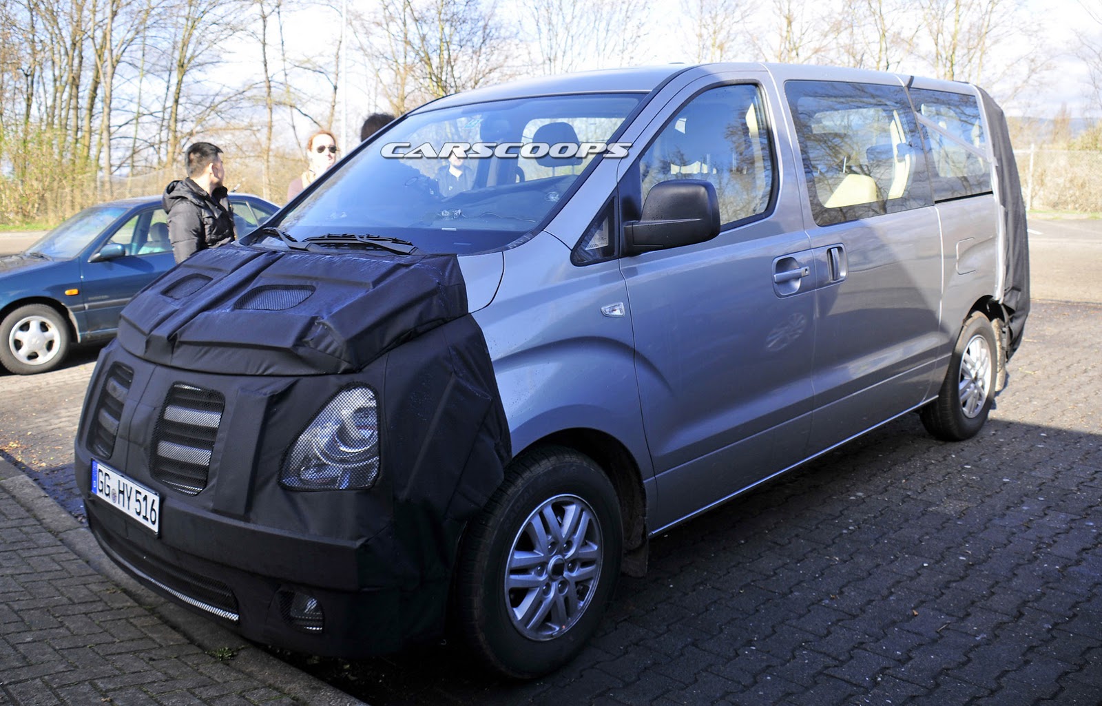 Spied: Hyundai Grafting A New Face To i800 Or H1 Van | Carscoops