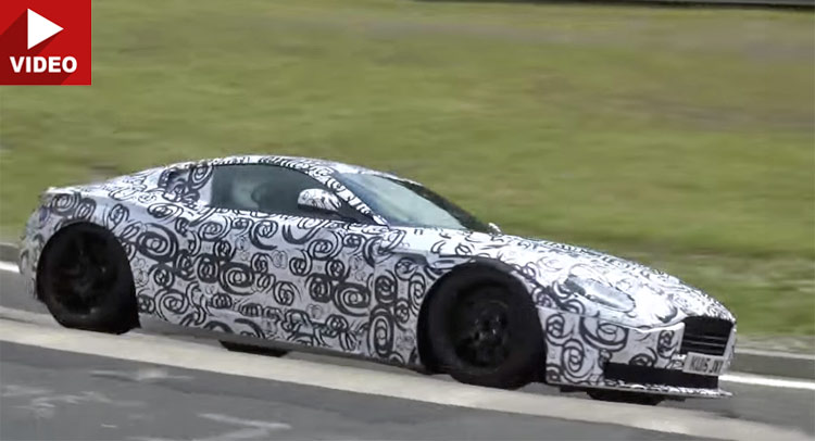  Aston Martin DB11 Prototype Sounds Awfully Strange Around The ‘Ring