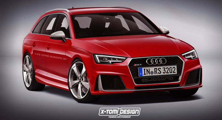  New-Gen Audi RS4 Avant Rendered To Look Plausible