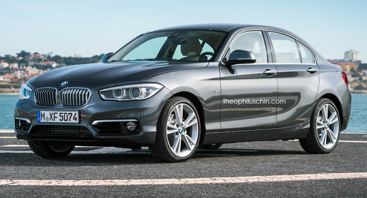  New BMW 1-Series Sedan Rendering Doesn’t Break the Mold