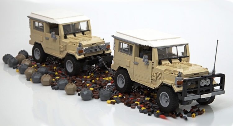  Toyota Land Cruiser J40 Excellently Recreated Out Of LEGO