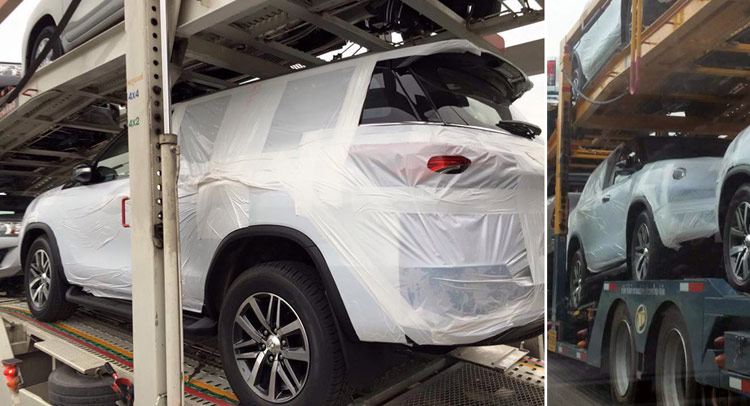  New 2016 Toyota Fortuner SUV Spotted On Transport Truck