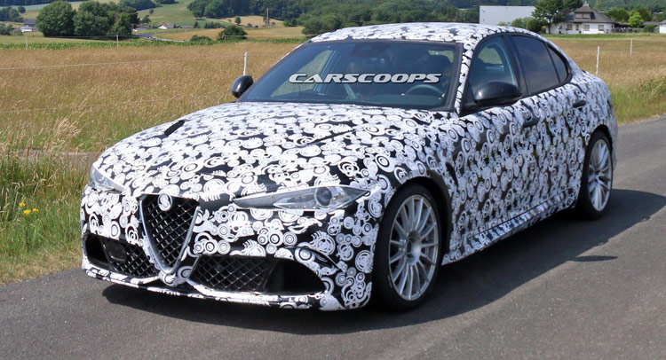  New Alfa Romeo Giulia Spied In Camo, Allegedly Records Top Speed Of 321km/h or 200mph