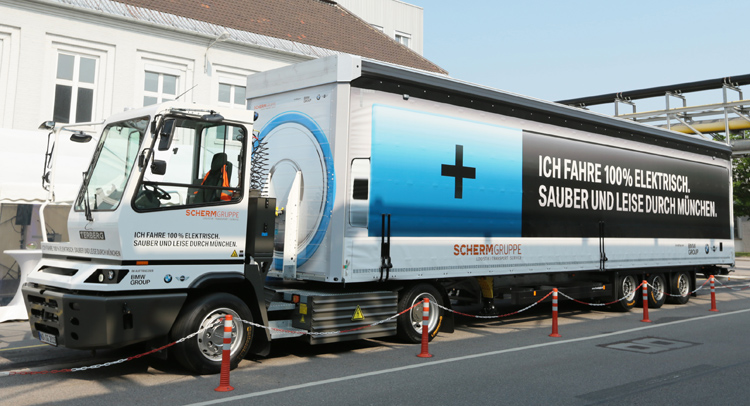  This 40-Ton Electric Truck Will Supply Components To BMW’s Munich Plant