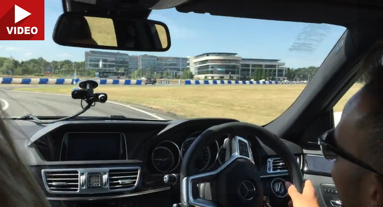  Watch Lewis Hamilton Drift a Mercedes-Benz E63 AMG