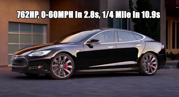  Tesla’s New 762hp Model S P90D With ‘Ludicrous’ Speed Upgrade Does 1/4 Mile In 10.9 sec!
