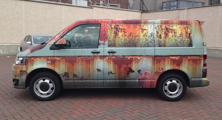 Rust Wrap Makes This Volkswagen T5 Look Wicked