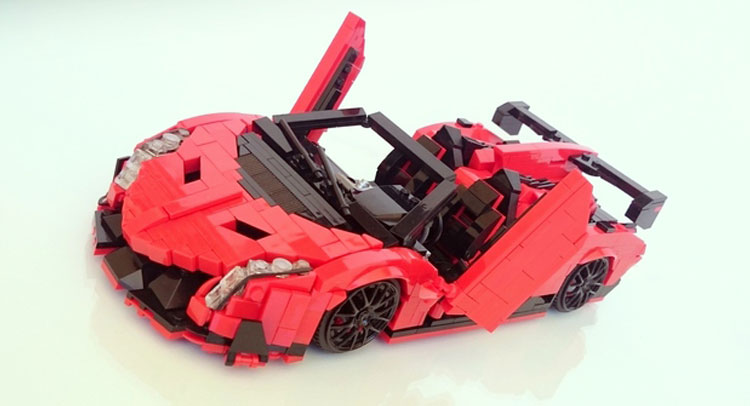  This Lamborghini Veneno Made Out Of Lego Is Counting On Your Support