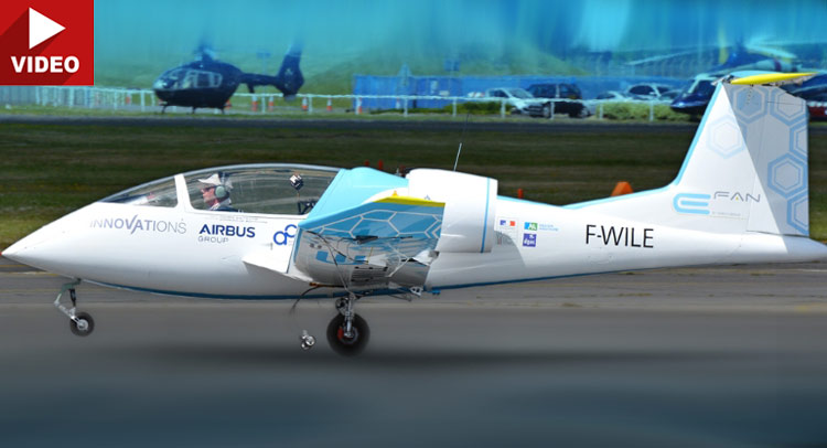  Airbus E-fan Electric Airplane Successfully Crosses The English Channel