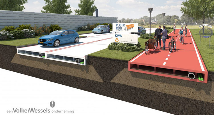  Company Proposes Plastic Roads Made From Prefab Pieces