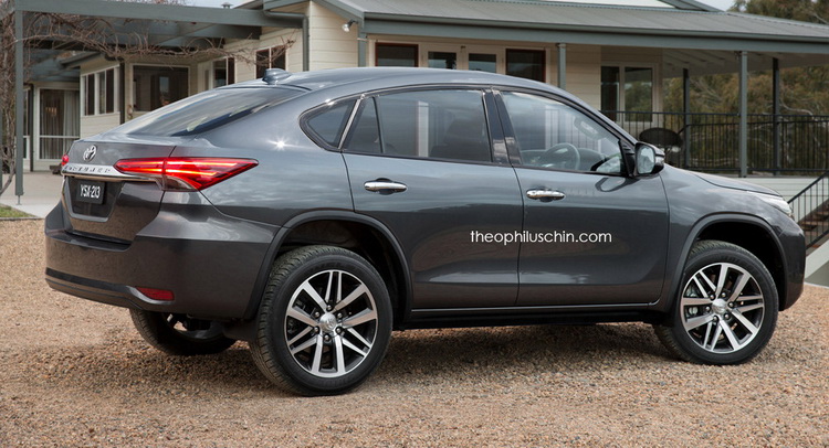  New Toyota Fortuner Transformed Into A BMW X6-Like Coupe SUV