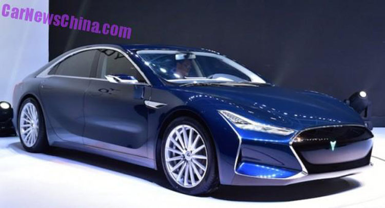 China Creates Very Tesla-Like Concept For Model S Rivaling Electric