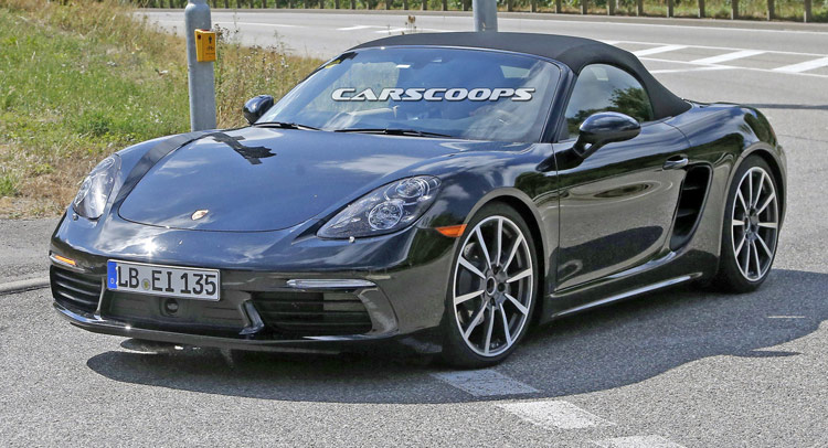  New 2016 Porsche Boxster Tester Drops Remaining Body Camo
