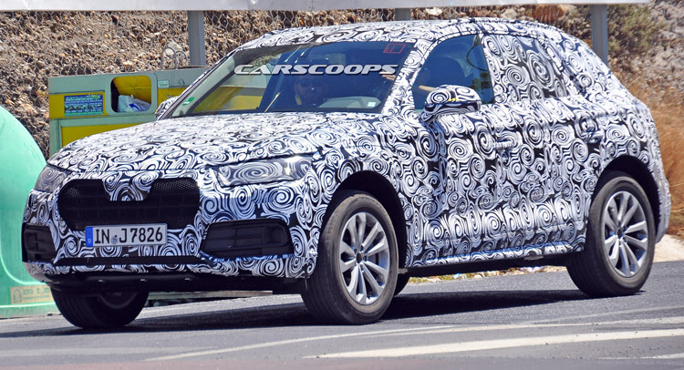  New 2017 Audi Q5 Spied Wearing An Evolutionary-Looking Production Body