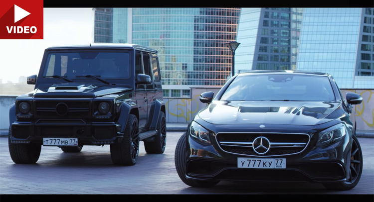  Brabus G-Class And Mercedes-AMG S63 Coupe Play “Bodyguard and Oligarch” In Moscow