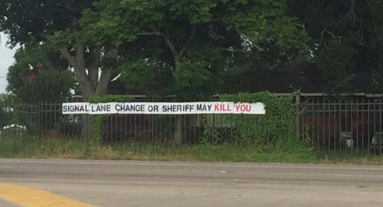  Why Is This Message Warning Passers By To Signal Lane Changes Or Else?