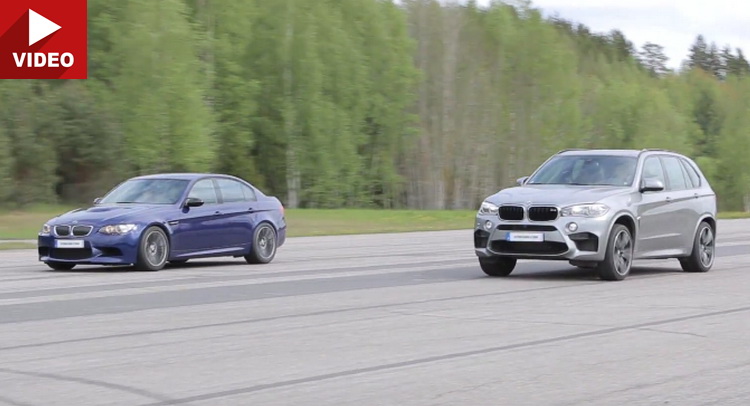  Racing Your F85 BMW X5M Against An M3 Looks Very Rewarding
