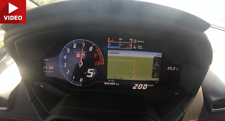  Lamborghini Huracan LP610-4 Sprints To 200 km/h Using ‘Thrust Mode’