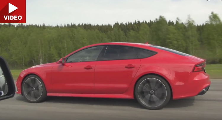  Audi RS7 vs Mercedes CLS 63 AMG Is A Rather Balanced Match-Up