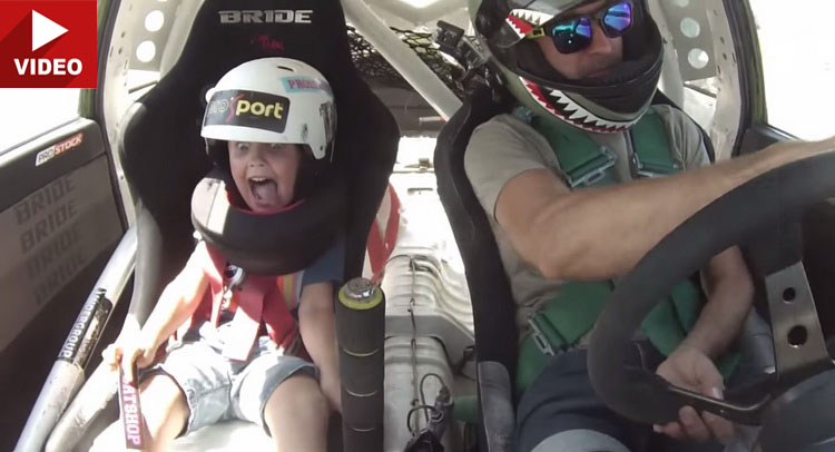  Start Them Young! Father Takes Son On A Drifting Practice
