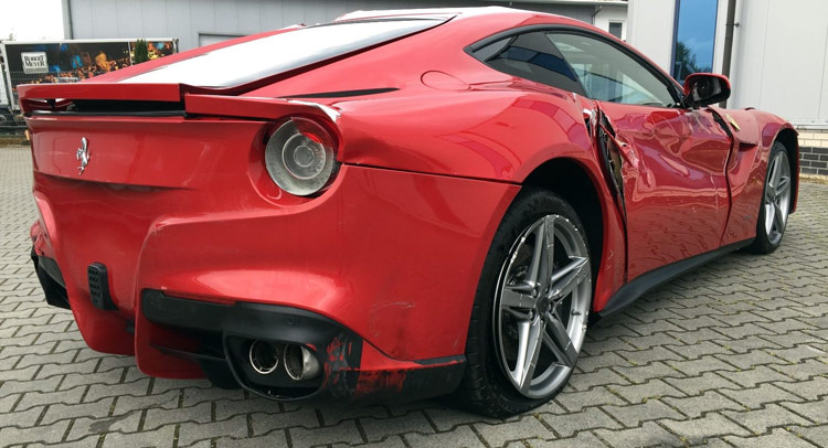  What Would You Do With A Trashed Ferrari F12 Berlinetta?