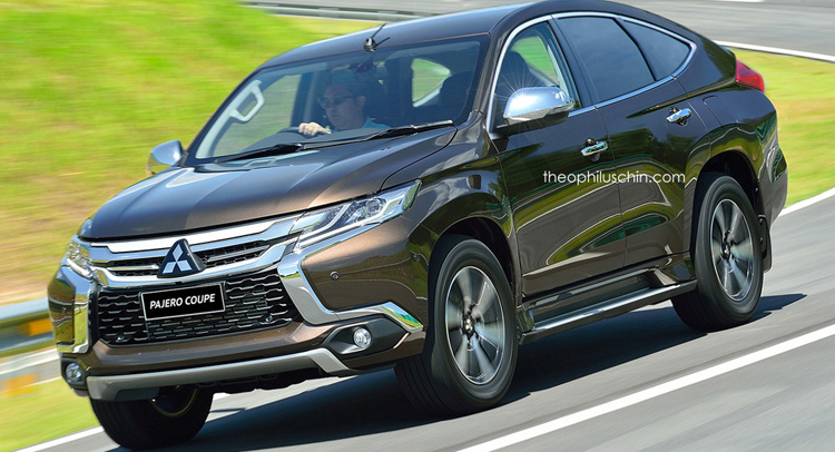  Mitsubishi Pajero Sport Coupe Renderings Answer A Question No One Asked