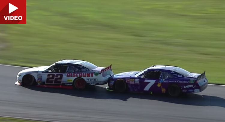  NASCAR Driver Regan Smith Pushes His Opponent Out Of The Way To Win Race