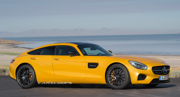  Imagining What A Mercedes-AMG GT 4d Coupe Rival To The AM Rapide Could Look Like