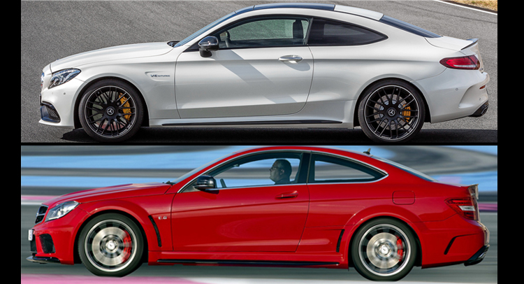 Mercedes AMG Coupe Visual Comparo: New and Old C63, S63