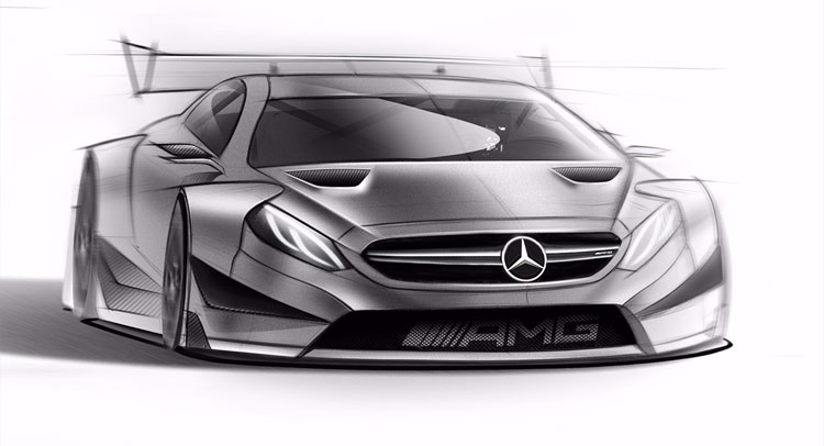  Mercedes Shows Sketches Of Upcoming AMG C63 Coupe Racer