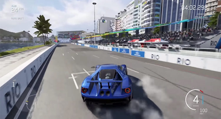  Forza 6 Drifting Action In The New Ford GT And The New Puddles