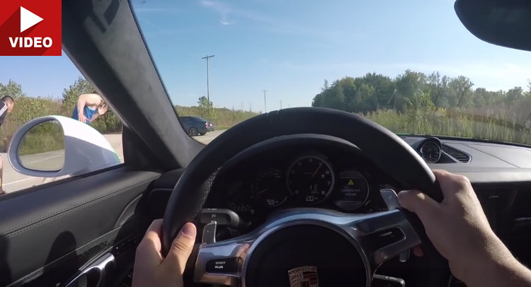  Humans Silly Enough To Race 911 Turbo S On Foot